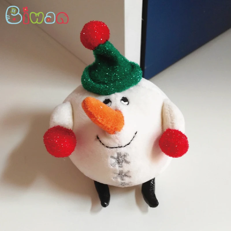 

Biwan Snowman 10cm Plush Toy Soft Cute Cartoon Dolls With Snowflake Embroidery Children's Christmas Gifts