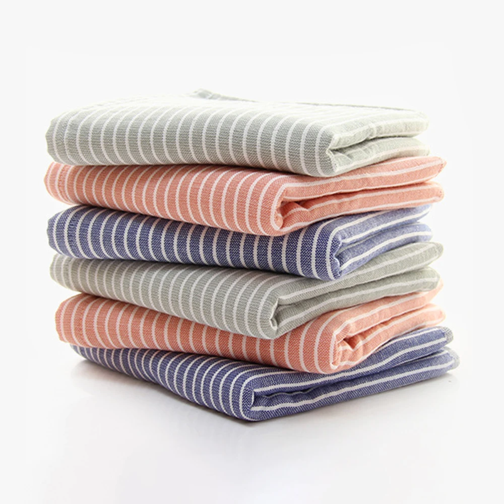

Lightweight Stripe Face Pattern Absorbent Quick-drying Hanging Soft Durable Pure Cotton Hand Towels Kids Women Bath Washcloth