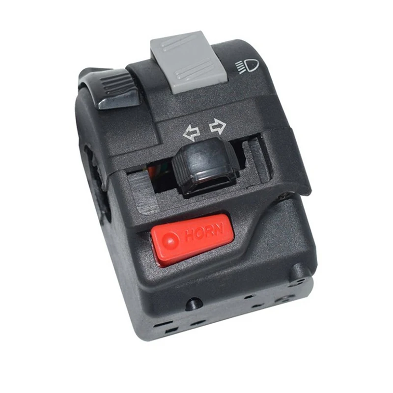 

Motorcycle Handlebar Control Black Universal Motor Handlebar Control Horn Handlebar Control Multi-Function Turn Signal