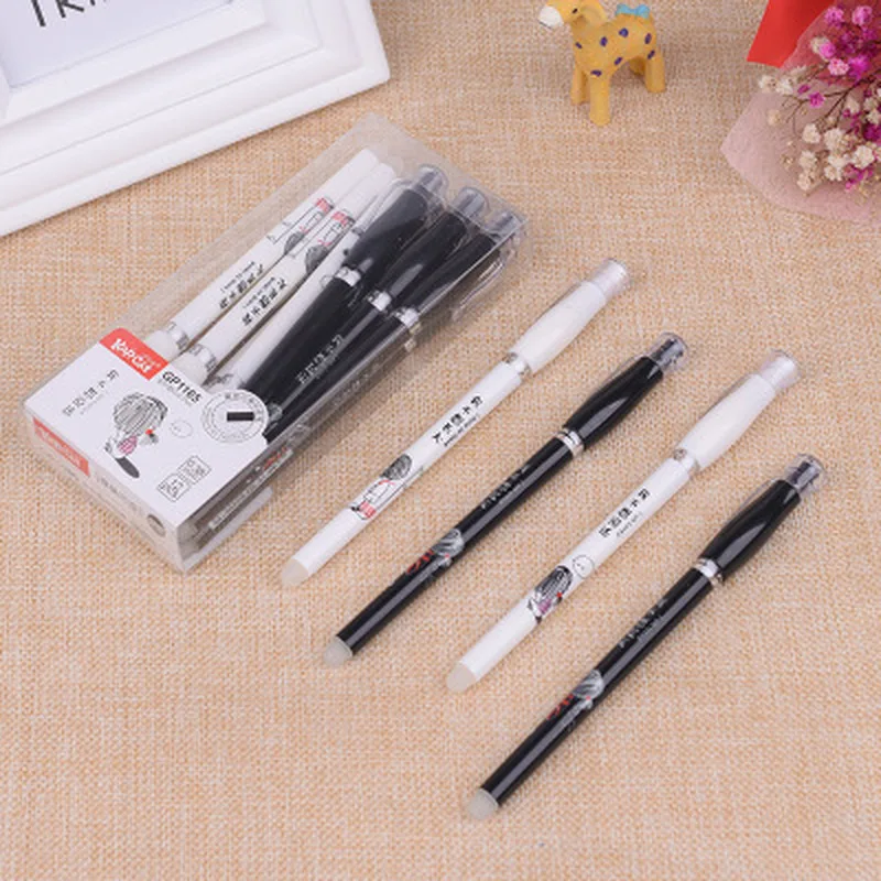

1PCS Full Needle Erasable Pen Kawaii Stationary Gel Pen 0.38mm Student Gift Signing Pens Gel Pens Kawaii School Supplies