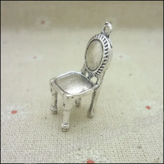 Free shipping! 16pcs Antique silver Charms Chairs Pendant Fit Bracelets Necklace DIY Metal Jewelry Making