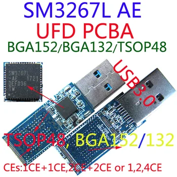 

SM3267L AE UFD PCBA, TSOP48+BGA152/BGA132 Dual-Pad ,3267AE USB3.0 FLASH DRIVE PCBA, DIY UDF Kits, SM3267AE CONTROLLER, 4CE MAX