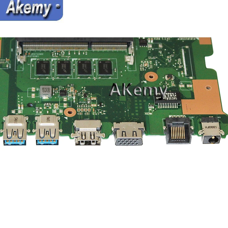 Akemy X555LD материнская плата для ноутбука ASUS X555LD X555LP X555LA X555L X555 Тесты Встроенная Материнская плата 4G-RAM I7-4510U GT820M/GT840