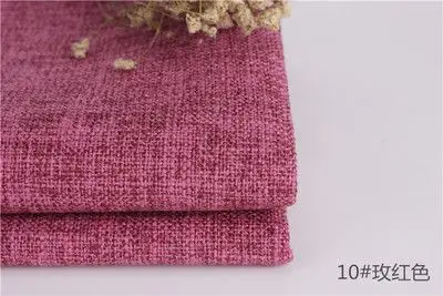 Искусственная льняная ткань для диванных подушек DIY ремесло швейная ткань обивка ткань 45*145 см/шт L03 - Цвет: 13
