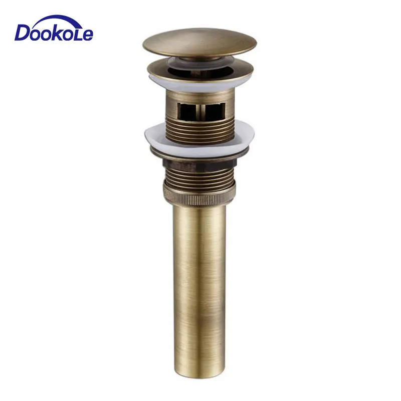 Bacia do Banheiro de Bronze Peças de Rolha up de Drenagem com Overflow Pop Antigo Inspirado Torneira da Pia Coador Drenos Emissor Reparação
