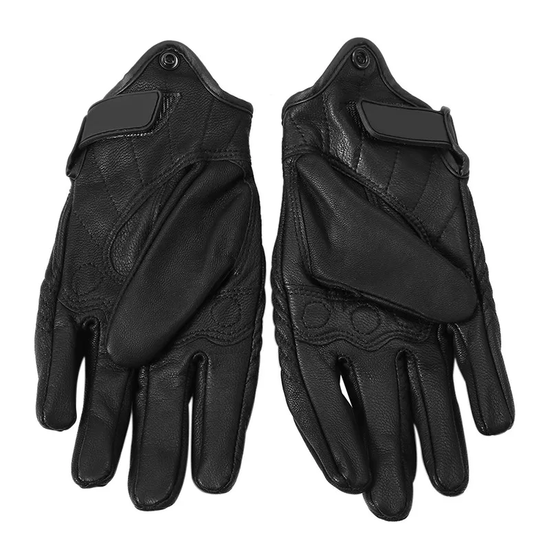 1 пара из натуральной кожи черные унисекс неперфорированные погоня уличные мотоциклетные гоночные перчатки Авто Стайлинг автомобиля аксессуары для кемпинга
