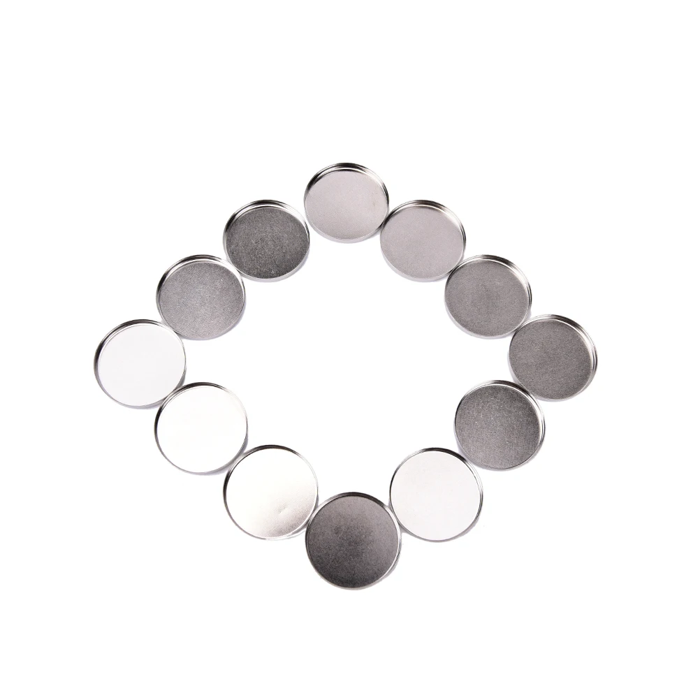 

12 pcs Makeup Cosmetic Empty Aluminum Palette Cases Pans For Eyeshadow DIY Eye Shadow Container Pans Makeup Tool 26mm