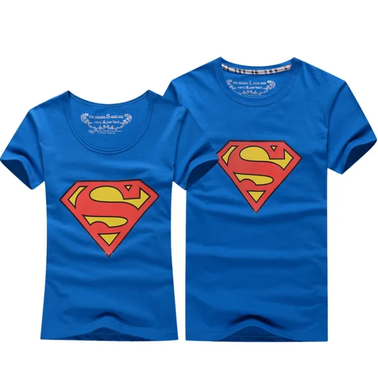 Superman T Shirt Lovers clothes Women's Men's casual O neck short sleeve t-shirts couple t shirt for lovers T-shirt couple shirt Superman T Shirt Lovers clothes Women's Men's casual O neck short sleeve t-shirts couple t shirt for lovers T-shirt couple shirt