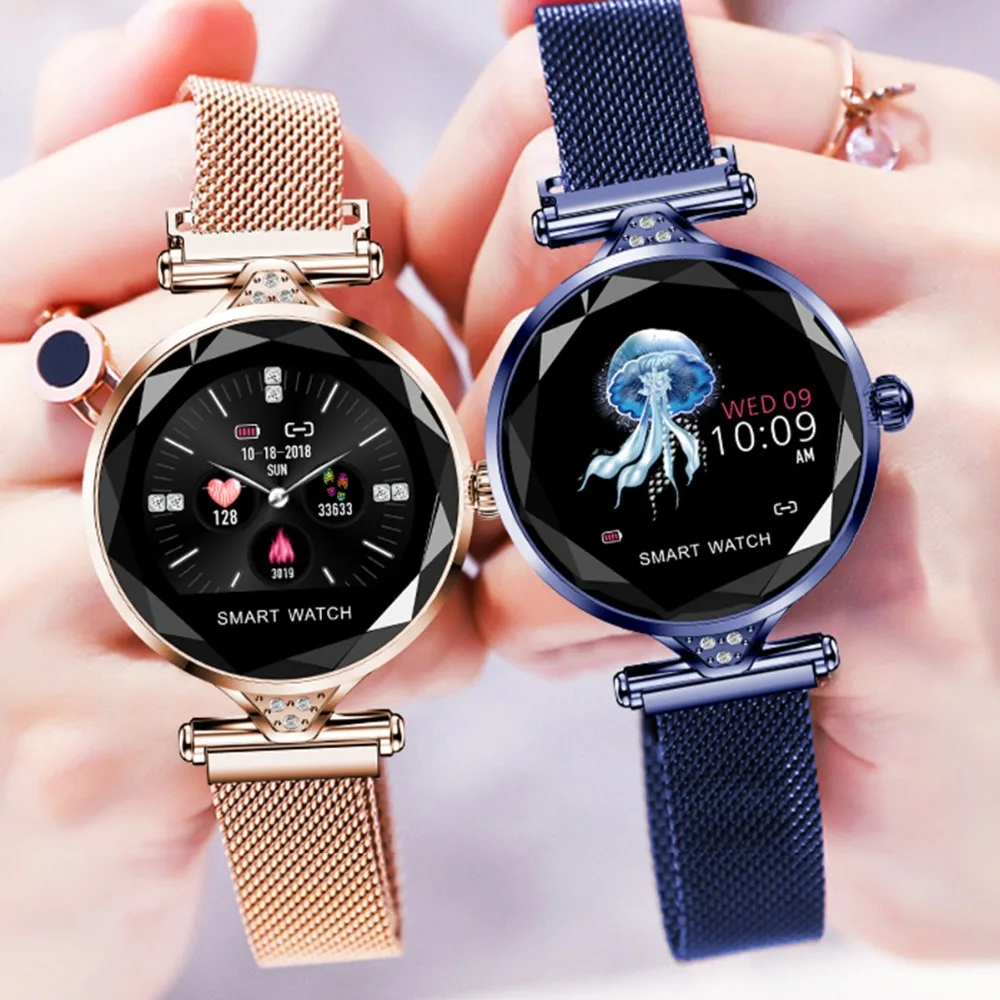 

696 H1 women smart watch heart rate blood pressure fitness pedometer female physiological cycle waterproof smart watch PK miband