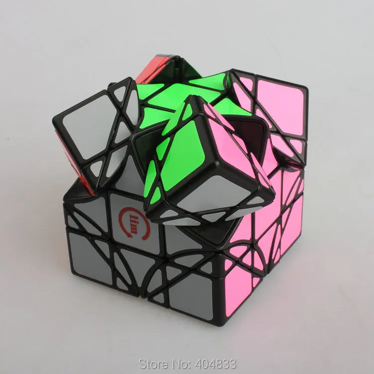 

Funs Dreindel Lim Cube Black/transparent-blue/transparent-pink/Yellow // pink Cubo Magico Educate Toy for Children Drop Shipping