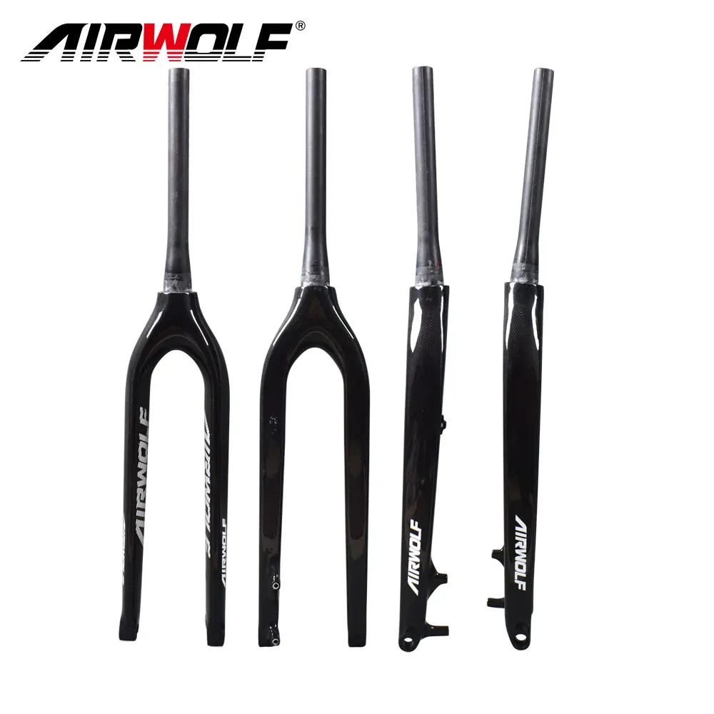 Airwolf углеродная жесткая MTB вилка 29er коническая с сквозной осью shafter 15 мм bicicletas