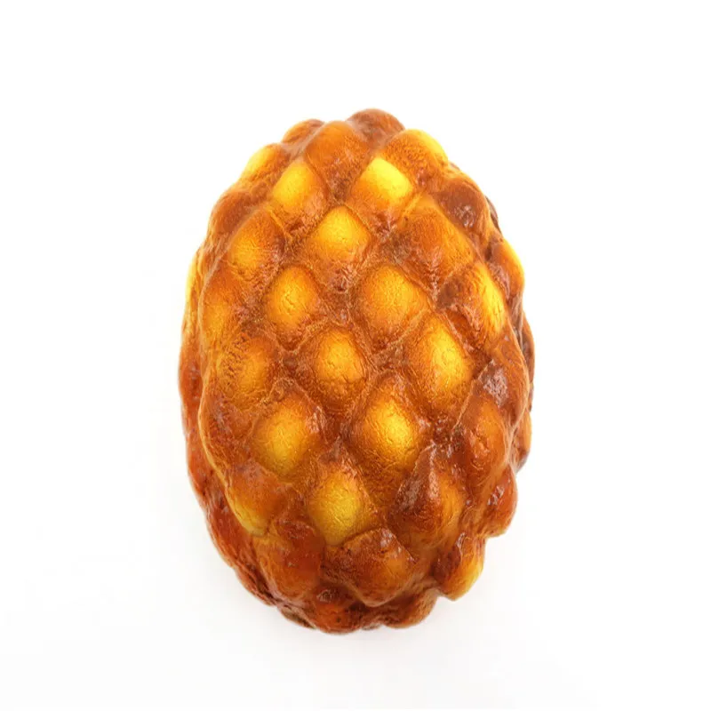 Khaki BAKEEY SquishiesToys медленное нарастающее при сжатии заживляющее Ананасовое Питание Хлеб Kawaii кукла дети взрослые Humongous телефон ремень декомпрессии - Цвет: Khaki