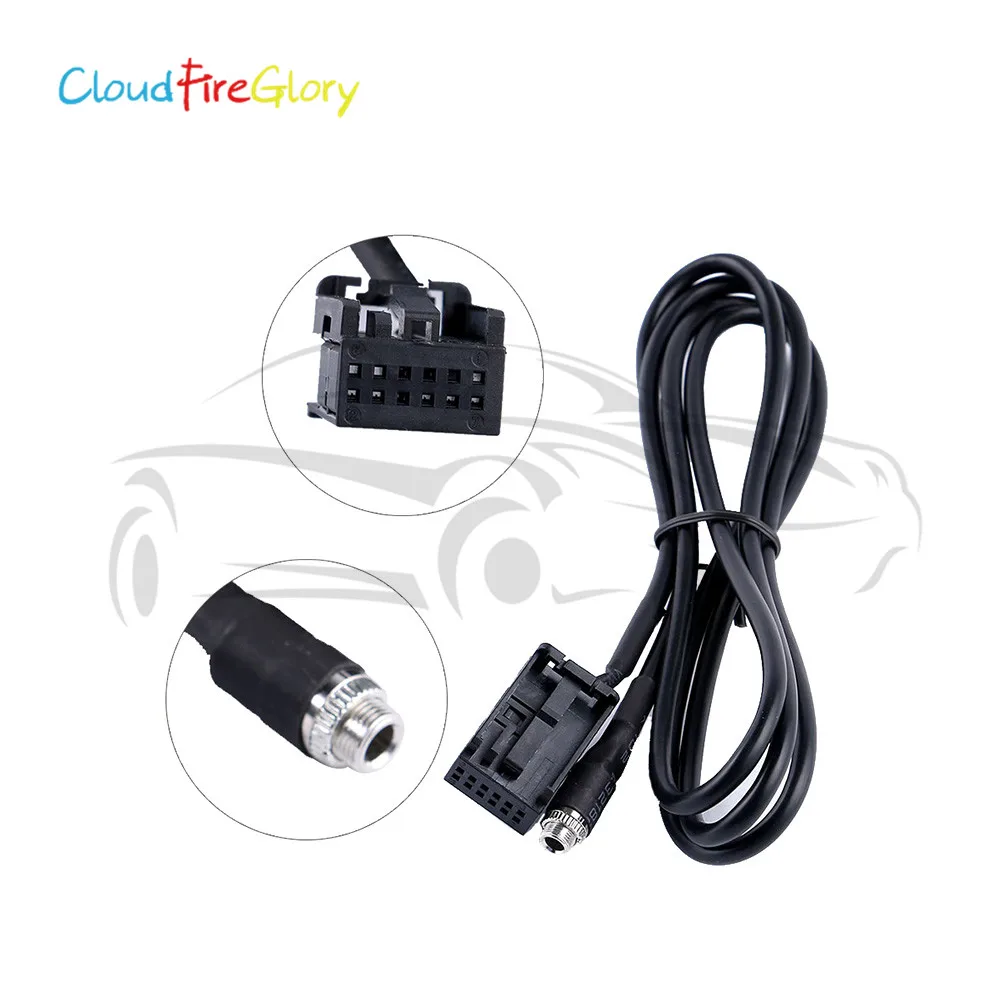 

CloudFireGlory For BMW Z4 E83 E85 E86 X3 MINI COOPER MP3 Female AUX Audio Adapter Cable 3.5MM