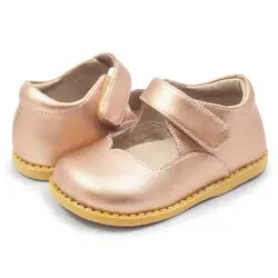 TipsieToes Astrid розовое золото детская кожаная обувь Новые Мальчики и девочки детская пляжная обувь детские спортивные сандалии модные туфли на