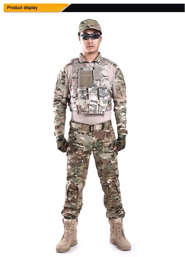 Камуфляжная Тактическая Военная одежда мужские армейские брюки-карго армейские брюки Мультикам Militar тактические брюки с наколенниками