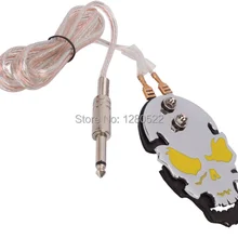 2шт Череп стильные татуировки машина педаль тату оборудование линия