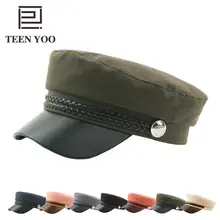 Высокое качество, женская военная кепка, хлопок, лен, искусственная кожа, Eave шнуры, пуговицы, Casquette, морской студенческий, уличная темно-синяя кепка, армейские береты