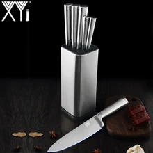 XYj набор кухонных ножей из нержавеющей стали держатель Блок подставка для очистки фруктов утилита Santoku шеф-повара инструмент для нарезки хлеба нож аксессуары