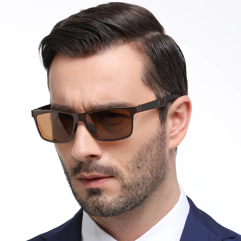 LVVKEE высококачественные мужские солнцезащитные очки для вождения мужские HD поляризованные солнцезащитные очки из алюминиево-магниевого стекла Gafas de sol masculino