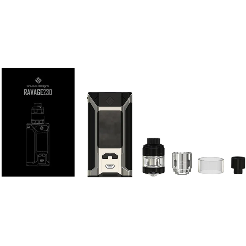 Wismec Sinuous Ravage230 набор 200 Вт электронная сигарета мощный бокс мод и 2 мл/4 мл бак GNOME Evo