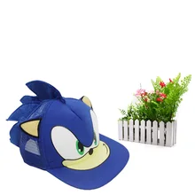 Casquette de Baseball Sonic ajustable bleue, chapeau d'été, chapeau en Peluche, jouet, taille unique, offre spéciale
