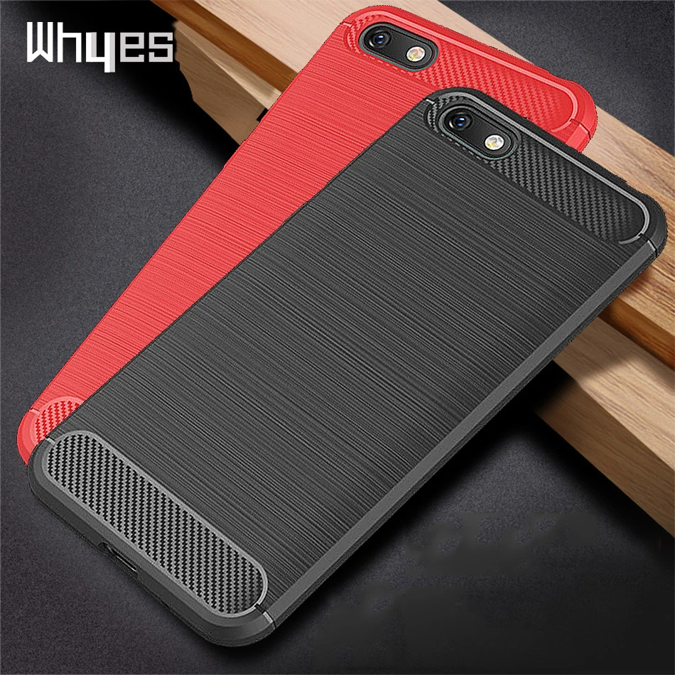 Silicone Case For Huawei Y5 2018 Y5 Prime 2018 Lite ShockProof Fitted Carbon Fiber Soft TPU Phone Cover For Huawei Y5 2019 Case huawei silicone case