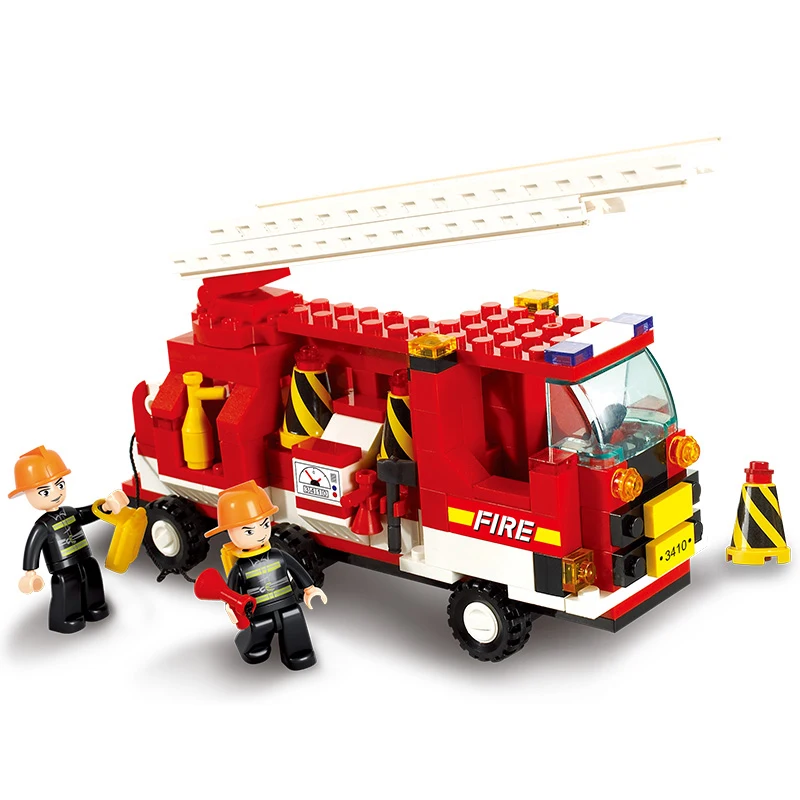 

3000 175pcs Fire Rescue Constructor Model Kit Blocks Compatible sluban Bricks Toys for Boys Girls Children Modeling