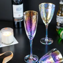 Японский dazzle цвет молоток шаблон стекло шампанского стекло семья бокал вина