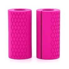 Силиконовые ручки для гантелей, штанги, толстая рукоятка, рукоятки для тяжелой атлетики, противоскользящая защитная накладка