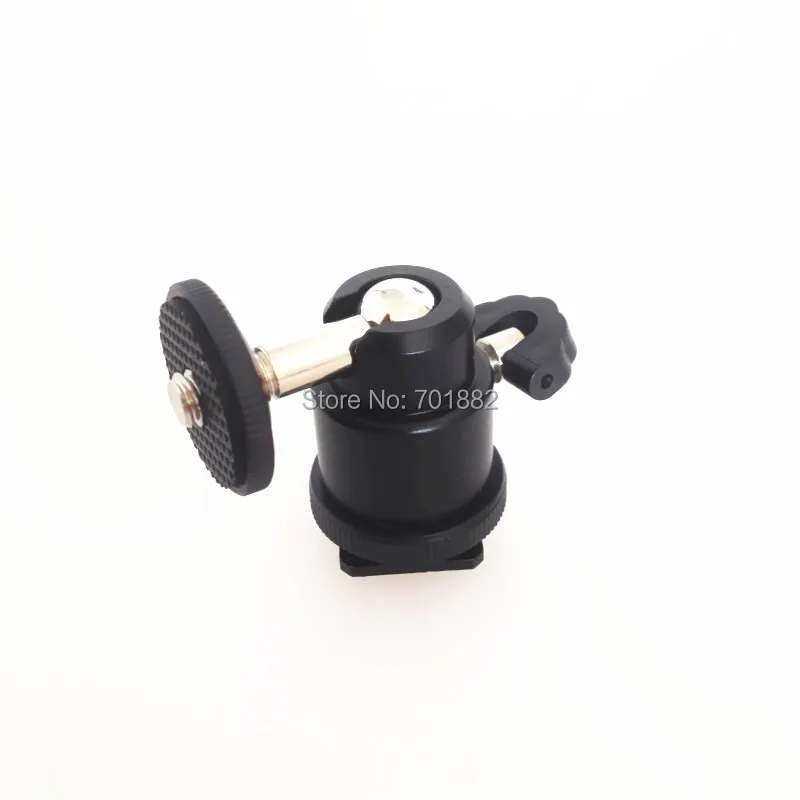 Mini ballhead with hot shoe mount tripod ball head Q21.5 loading weight 1kgs (2)