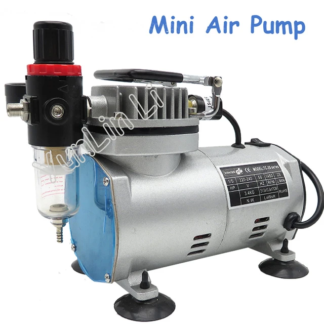 Maisi 220V AC 20-23L/MIN 1/6HP Airbrush Compressor Air Brush Spray