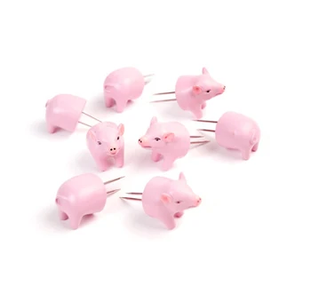 

4 sets Pig Corn Holders Skewers Sweet Corn Forks Stainless steel Corn Pins Pink Pig Corn Picks Picnic BBQ Grilling Accessories