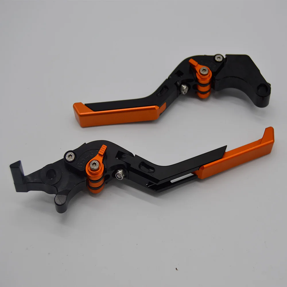 ЧПУ складной и расширения сцепные рычаги для Honda PCX 125 150 PCX125 PCX 150 2010 2013 - Цвет: Black-Orange