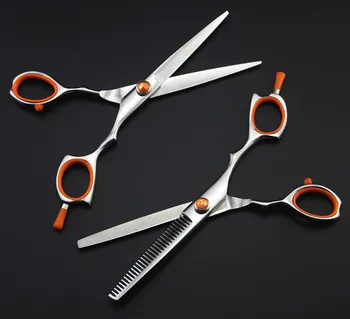 

6" best sliver scissors gold scissors hairdressing 440C japanese hair cutting shears hot professional barber scisssors