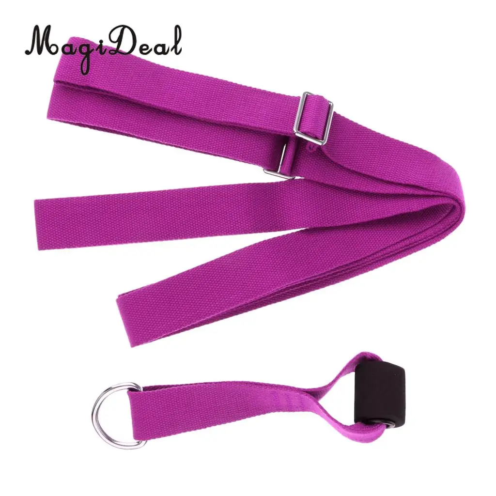 MagiDeal Adjust Yoga Ballet Dance Leg Stretcher Door Band Foot Fitness Belt Easy Install Door Flexibility Stretching Leg Strap