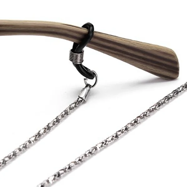 Hot 2 X glasses cord glasses band glasses rope chain sport band metal for glasses 61CM silver Hot 2 X glasses cord glasses band glasses rope chain sport band metal for glasses 61CM silver