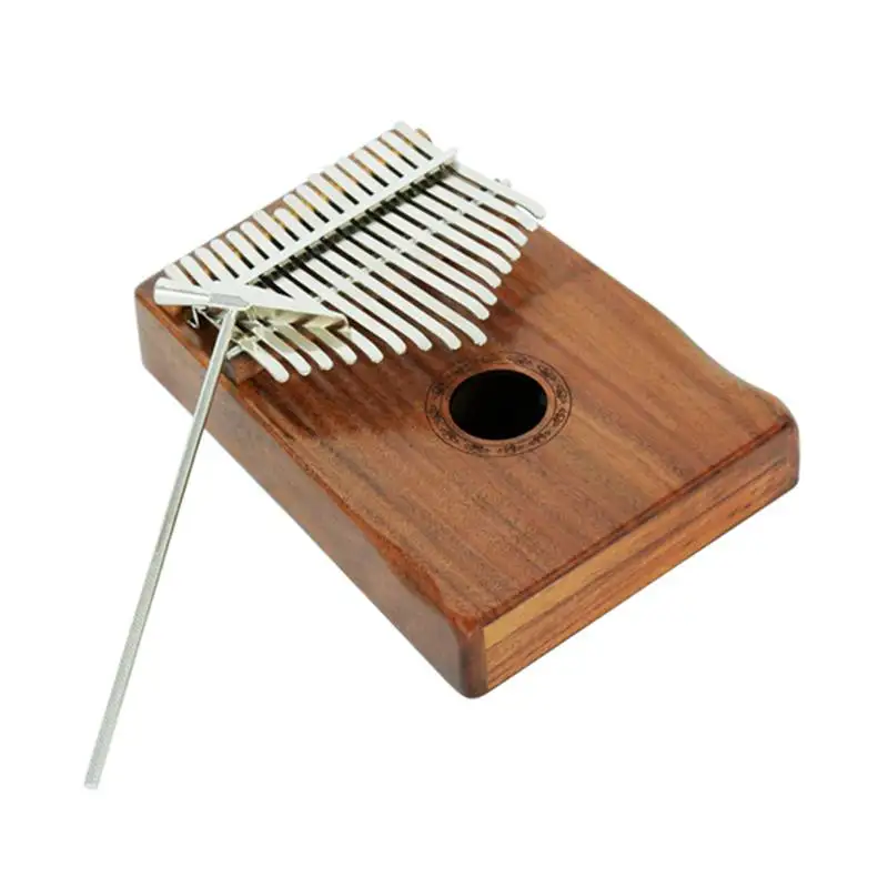 

Portable Solid Mahogany 17 Key Mbira with Bag Musical Instrument Birthday Gift
