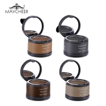 Брендовая косметика, линия для волос, тени, пудра для бровей, 2 в 1, экстракт розы, легко одевается, макияж для бровей с зеркалом и пуховкой