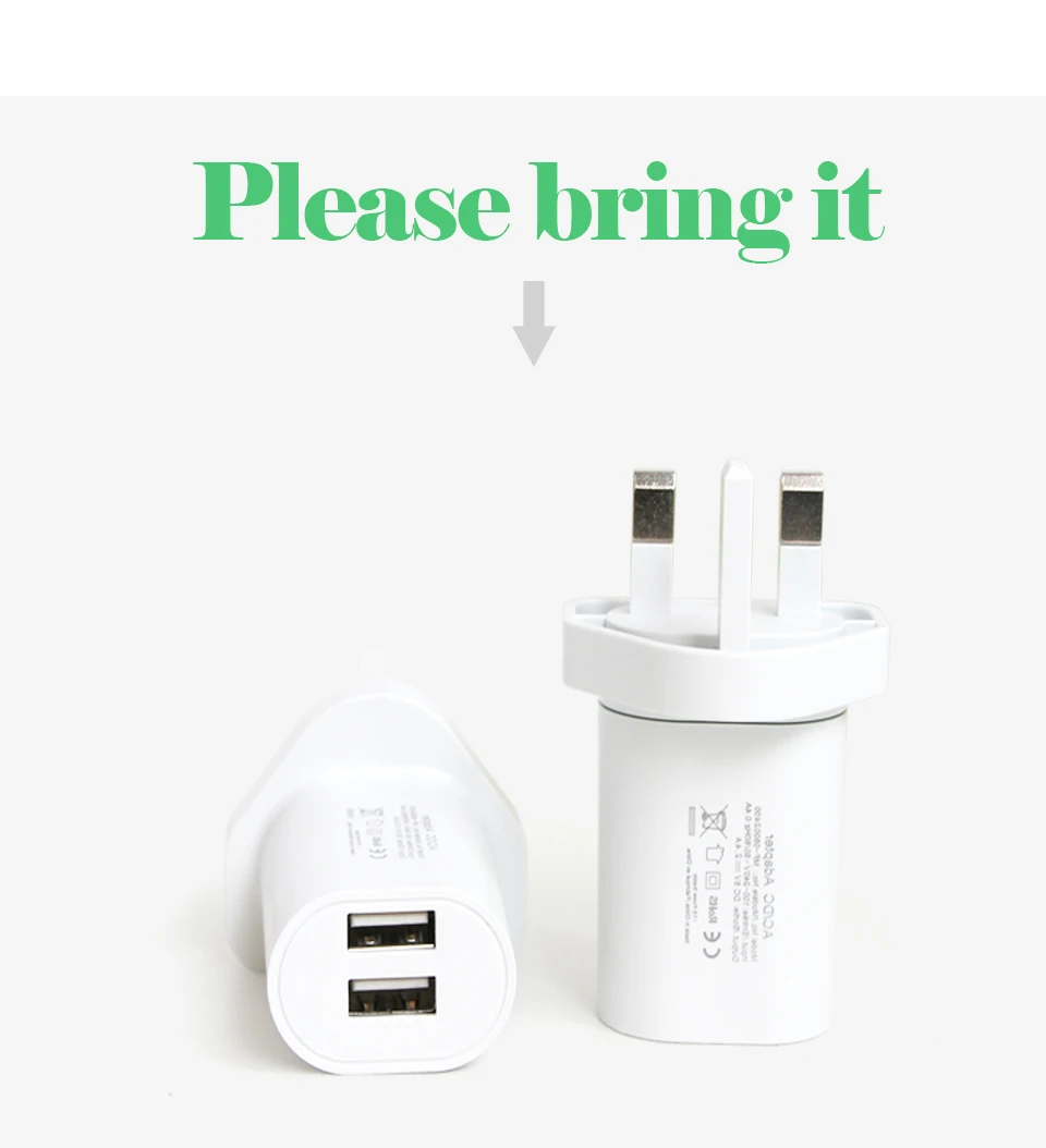 Three-Legged British Standard Conversion Plug Dual USB Mobile Phone Charging Head Hong Kong Macau UK Dubai Abroad Travel Socket (3)