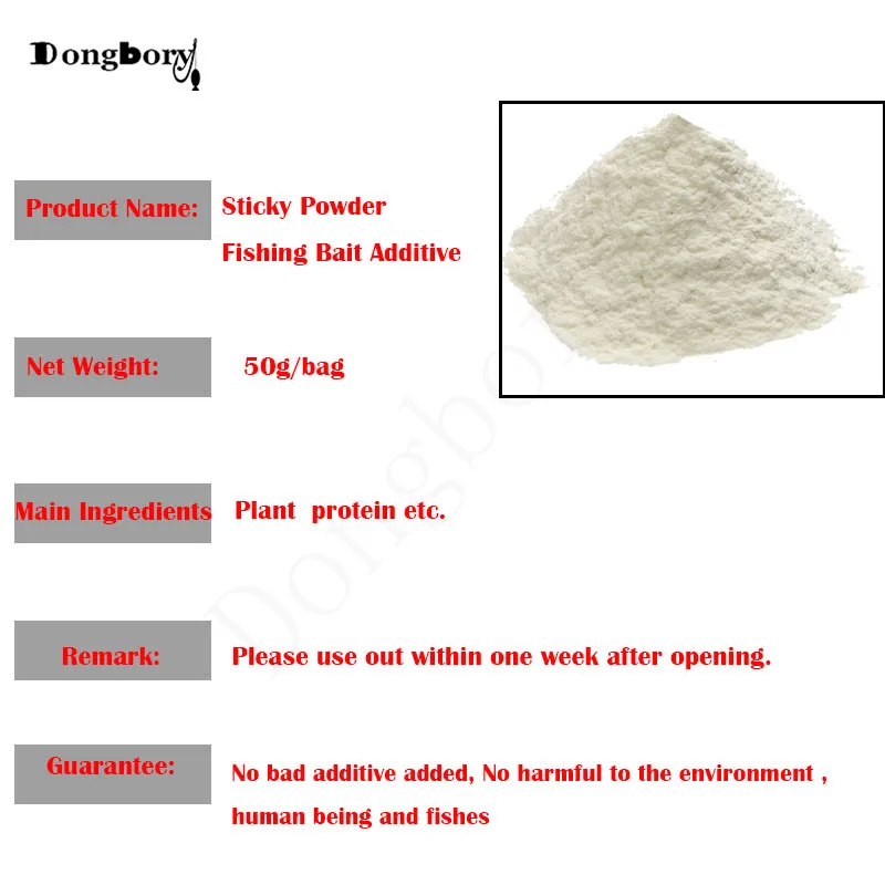 Dongbory 1 мешок 50 г ловля карпа приманка-Фидер Boillie материал для изготовления липкого порошка сильный клей приманка грунтовая добавка