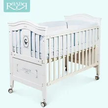 0-14 лет сосна кроватка новорожденный многофункциональный мобильный кровать в кровати детская спальная кроватка