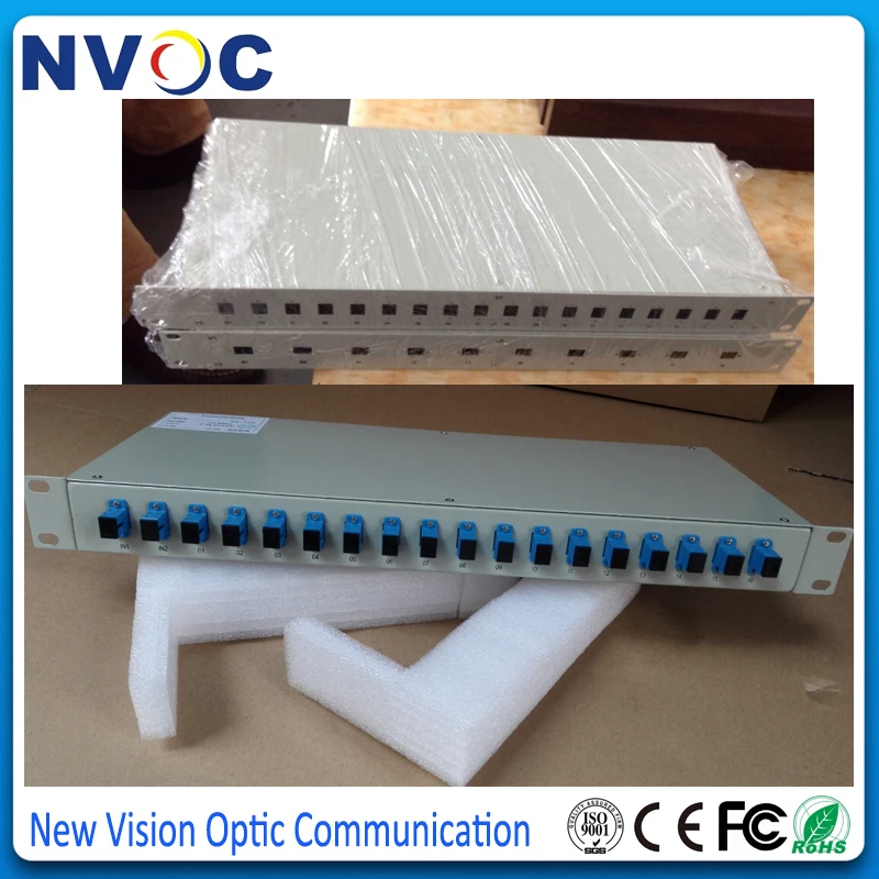 19 ''1U оптический PLC сплиттер 2*8 пустая черная стойка, 19 дюймов 1U 8Ch PLC сплиттер пустой металлический Rackmount