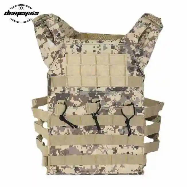 Adjustable J P C Molle Tactical Vest Plate Carrier Military Airsoft Shooting Vests Hunting CS Waistcoat Wargame Paintball Vest - Color: desert digital