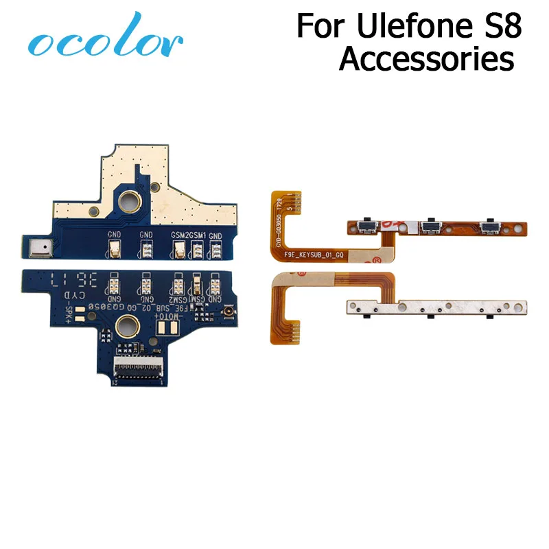 

ocolor For Ulefone S8 USB Port Phone USB Plug Charge Board With Flex Cable PCB Power Volume Button Flex Cable For Ulefone S8