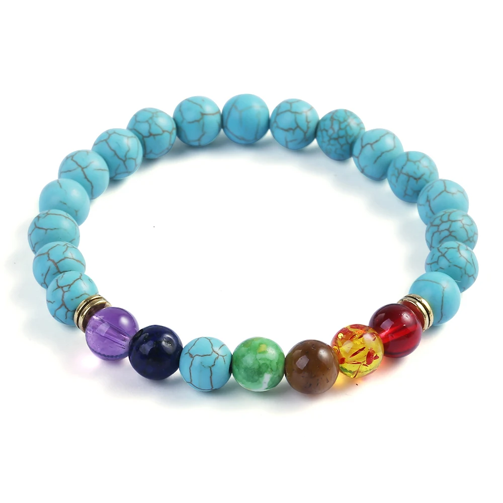 European Imitation Natural Volcanic Stone Colorful Beaded Solar system ...