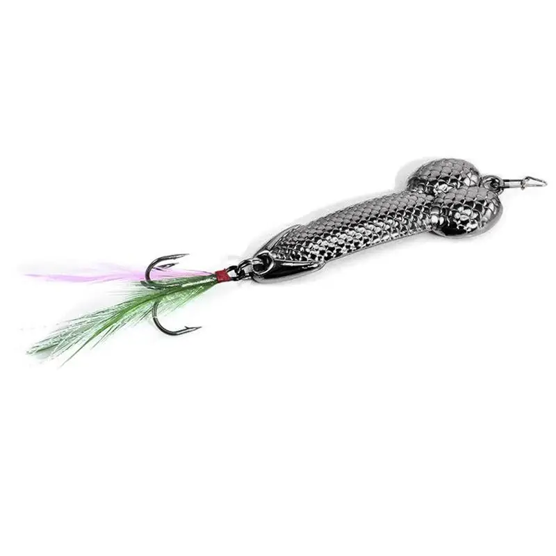 

1Pcs Fishing Lures Tackle Hook Dick Spinner Spoon Pike VIB Wobble Tackle Hook(gun black 3g)