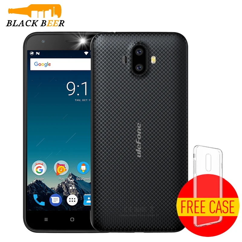 Ulefone S7 мобильный телефон MTK6580A четырехъядерный Android 7 0 Двойная камера 5 &quotHD 1G ram 8G rom