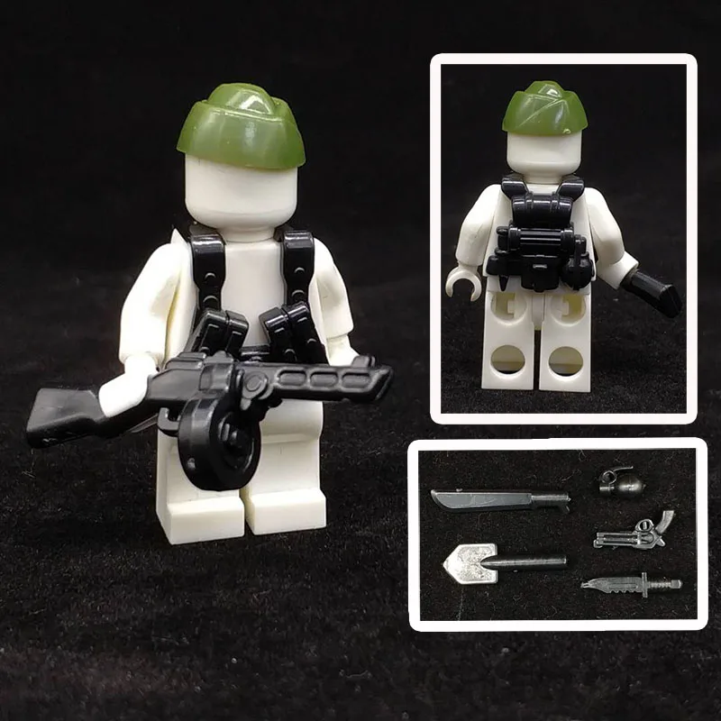 lego ww2 helmets