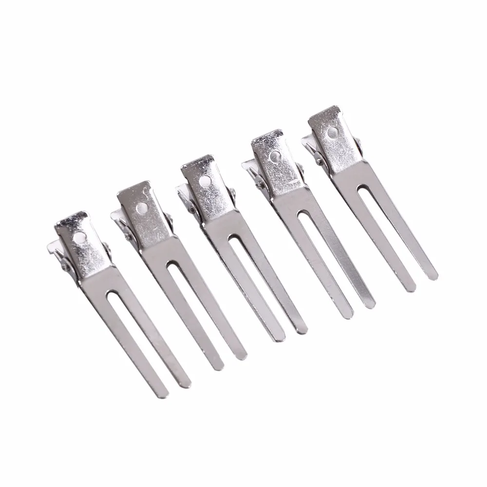 36 pcs 45mm Double Prong Alligator Hair Clips Flat Metal Boutique