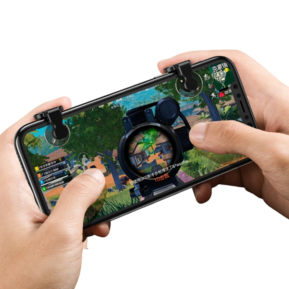 

1 Pair Mobile Phone Gamepad Game Controller Trigger Joystick for Arena of Valor for PUBG Mobile for iPhone for Sumsung